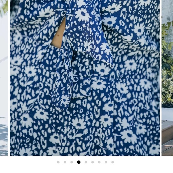 Epiphany Floral Tie Jumpsuit Size XL - Picture 3 of 5